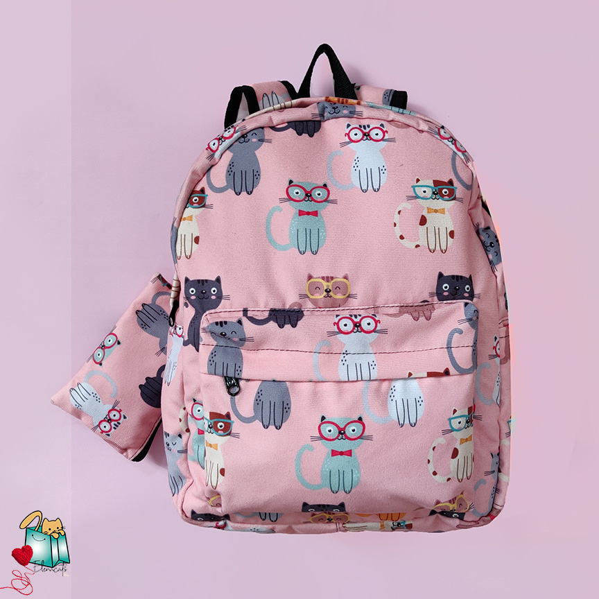 MORRAL DE GATOS ROSA CATS Elenacats