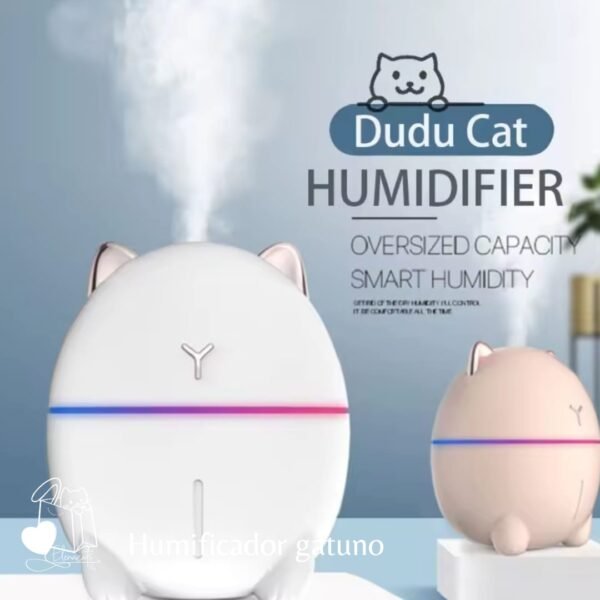 HUMIDIFICADOR BLANCO CON DISEÑO DE GATO - Imagen 4