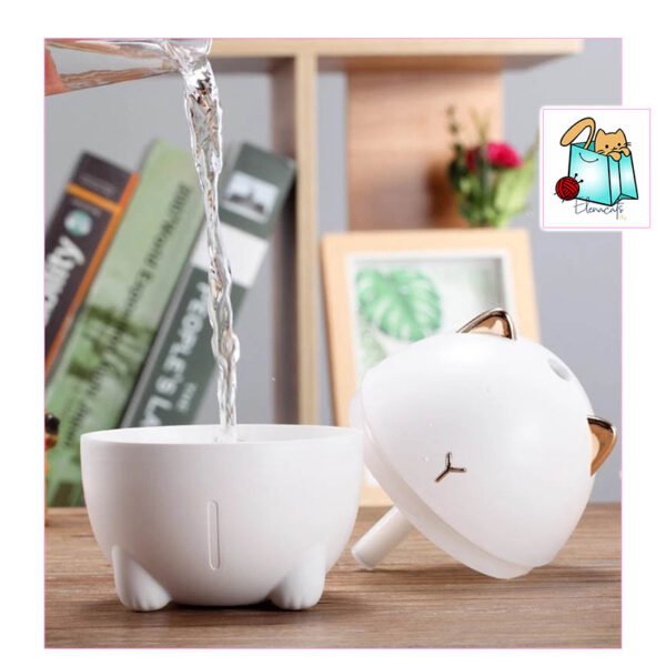 HUMIDIFICADOR BLANCO CON DISEÑO DE GATO - Imagen 3