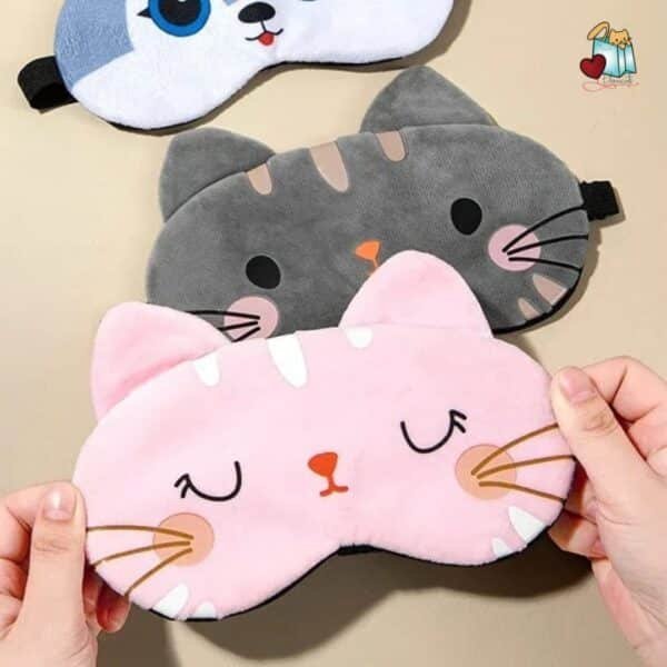 TAPA OJOS CON DISEÑO DE GATO