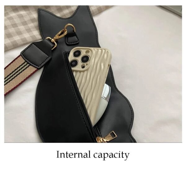 BOLSO SILUETA DE GATO - Imagen 2