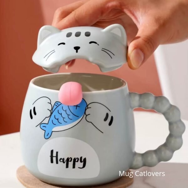MUG DISEÑO DE GATO LENGUA - Imagen 3