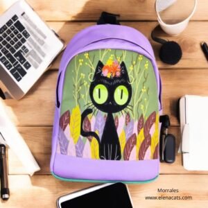 MORRAL DISEÑO GATO NEGRO