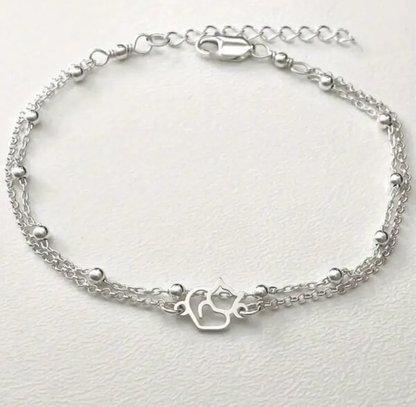 PULSERA DE GATO CORAZON - Imagen 2