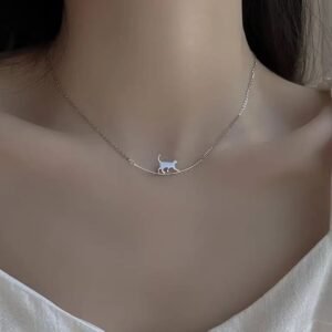 COLLAR CON DISEÑO DE GATO