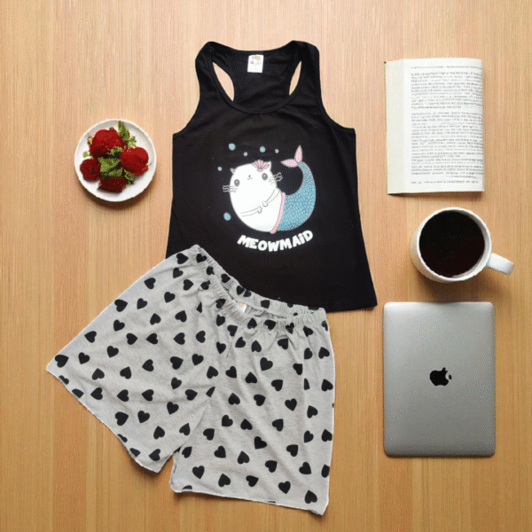 PIJAMAS SHORT CORAZONES