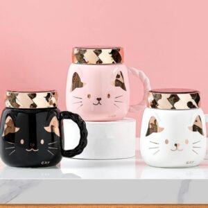 MUG BLANCO DISEÑO DE GATO