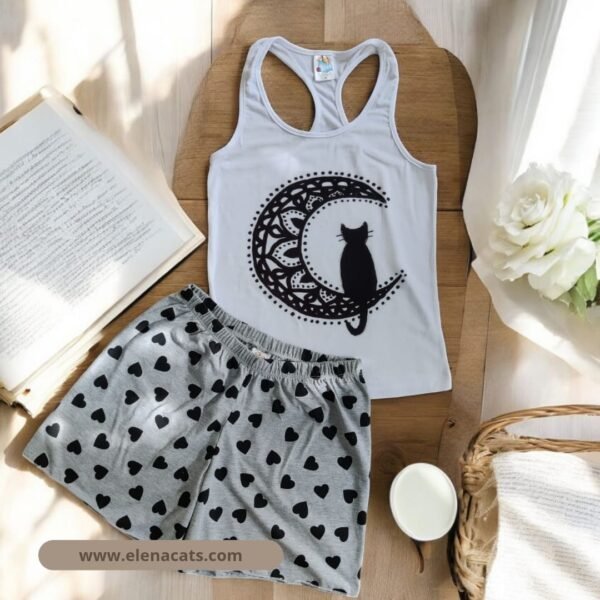 PIJAMAS PANTALON CORAZONES - Imagen 2