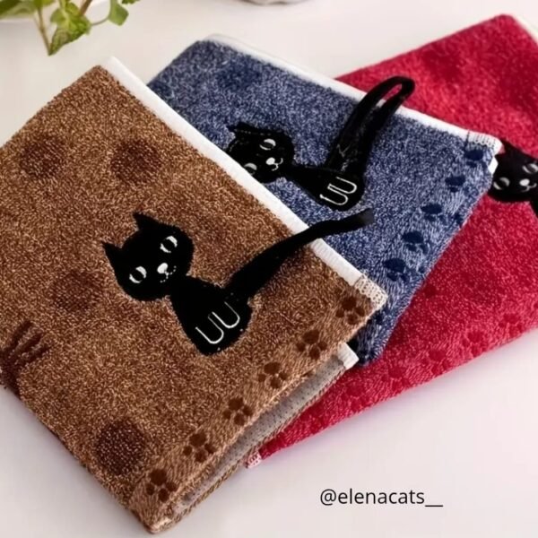 TOALLAS DISEÑO DE GATO