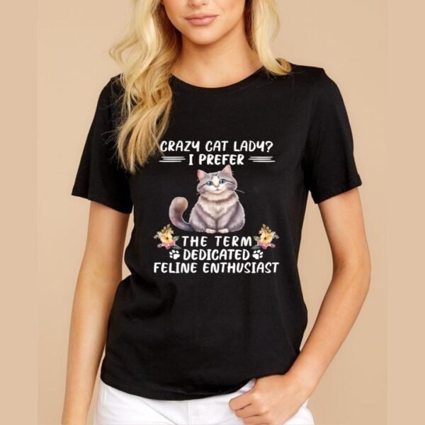 CAMISETA ALGODON CRAZY CAT - Imagen 2