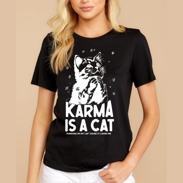 CAMISETA ALGODON DE KARMA CATS - Imagen 2