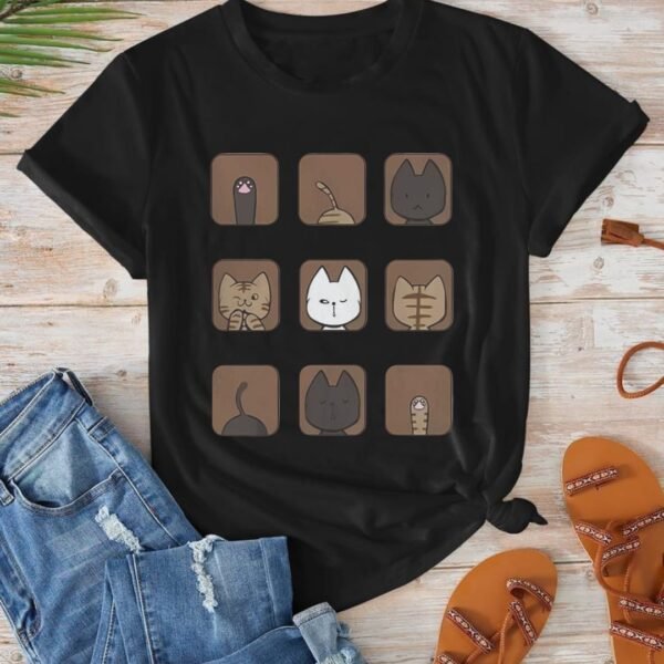 CAMISETA ALGODON GATOS