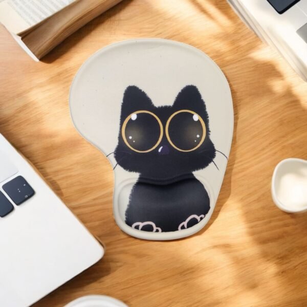 PAD MOUSE CON DISEÑO DE GATO TIERNO
