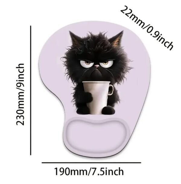 PAD MOUSE CON DISEÑO DE GATO ENOJON - Imagen 2