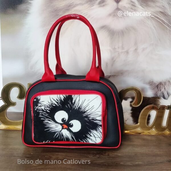 BOLSO DE MANO GATO BIGOTES - Imagen 2