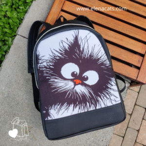 MORRAL DISEÑO GATO DESPEINADO