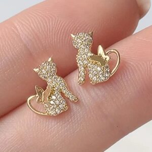 PENDIENTES GATO MARIPOSA