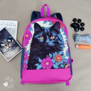 Morral con diseño de gato
