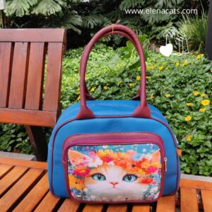 BOLSO CARTERA GATA CORONA