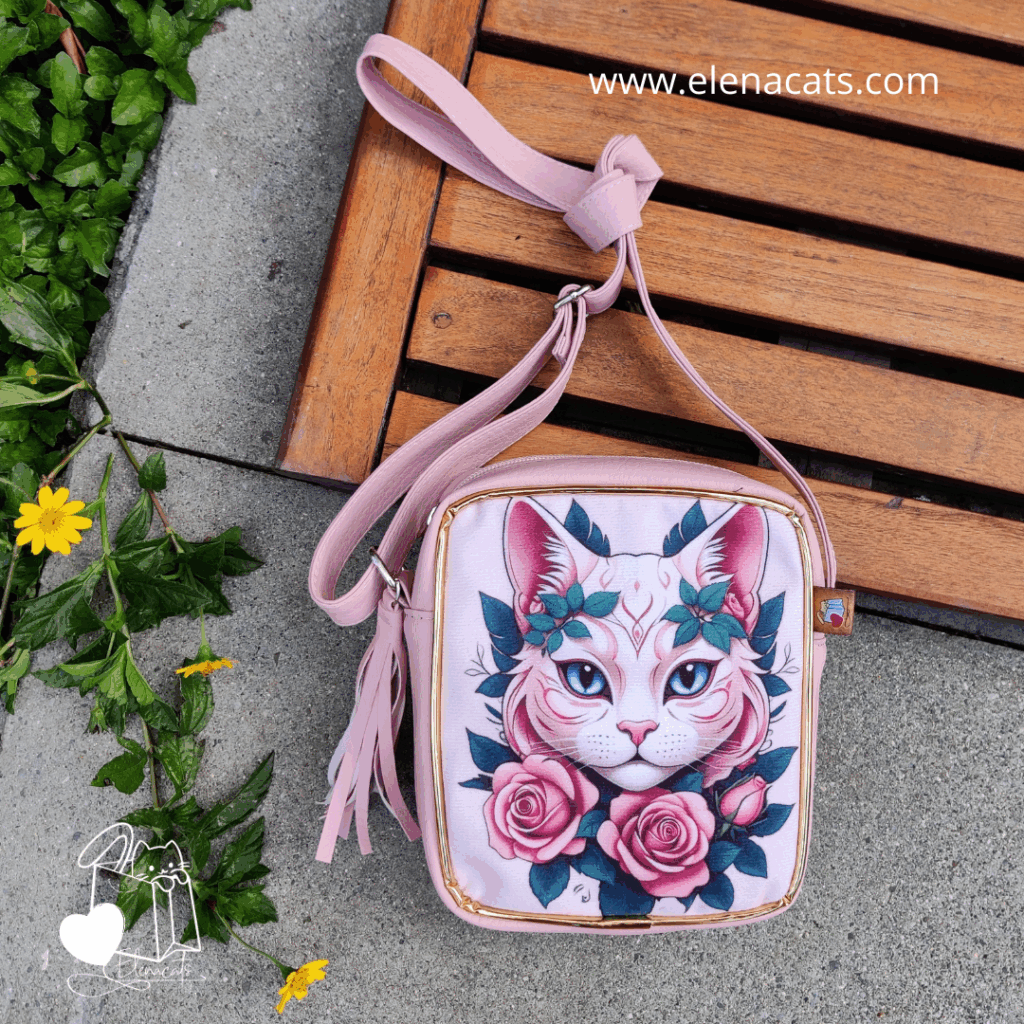 Bolso Manos Libres Gato Corona