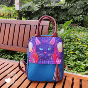 Bolso De Mano Gato Mandala