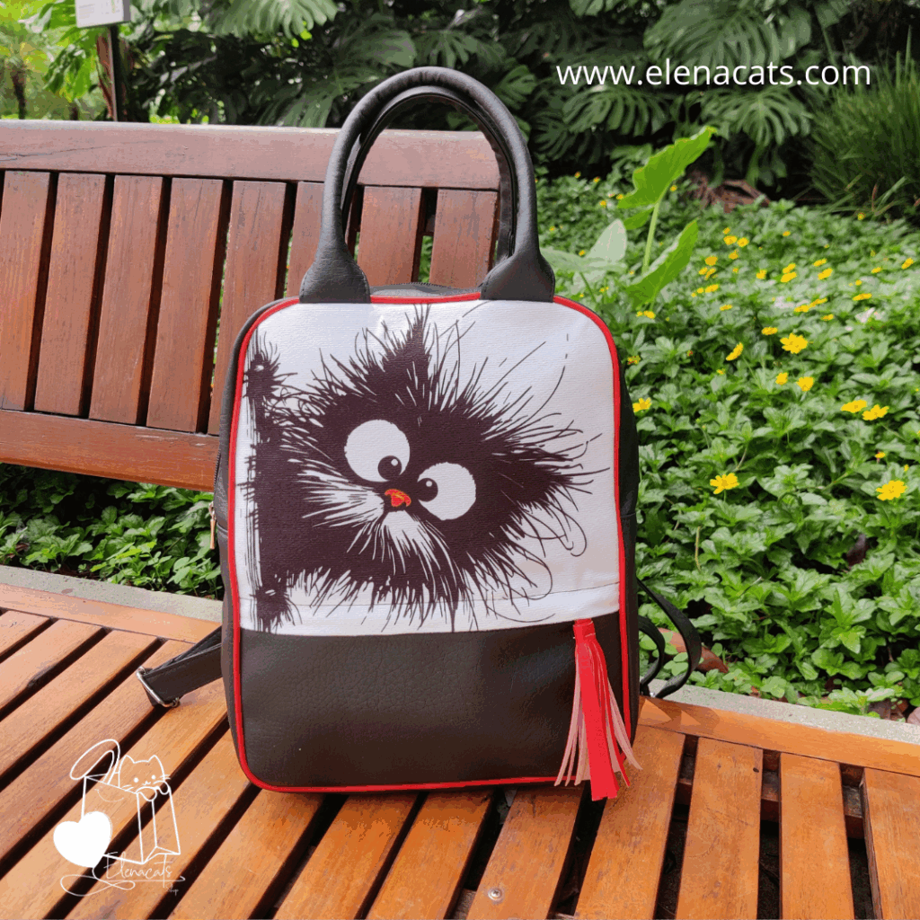 Bolso De Mano Gato Despeinado