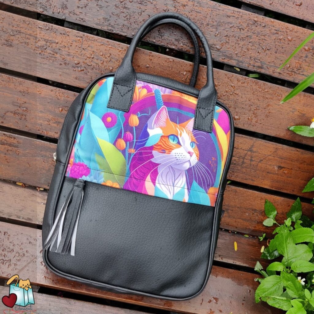Bolso De Mano Gato Mandala