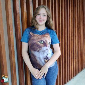 Camiseta En Liquidacion  De Gato Con Raton