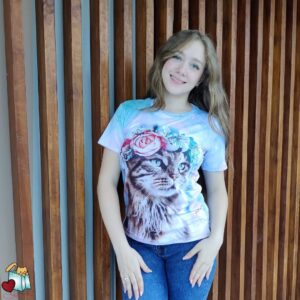 Camiseta De Mujer Gata Princesa
