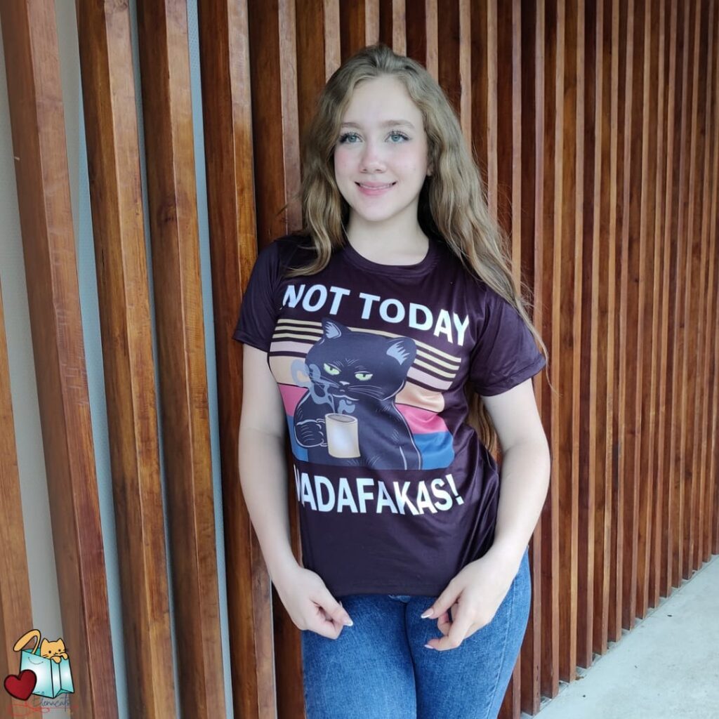 Camiseta De Mujer  Gatos Not Today