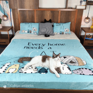 Cobija Con Diseño De Gatos Sofìa