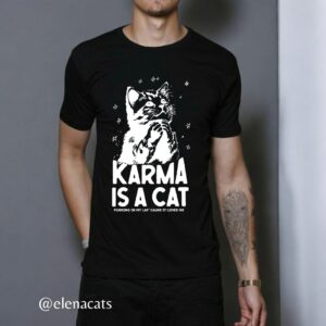 Camiseta De Hombre Karma Cats