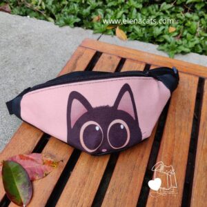 Riñonera  Con Diseño De Gato Ojitos