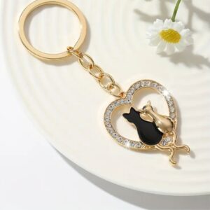 LLAVERO CON DISEÑO DE GATO
