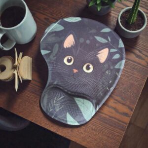 PAD MOUSE CON DISEÑO GATO NATURALEZA
