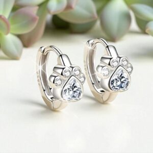 ARETES CANDONGA GATO  HUELLA