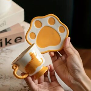 VASO CON PLATO GATUNO