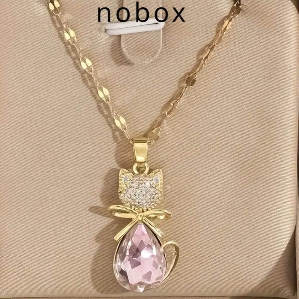 Collar Gato Rosa
