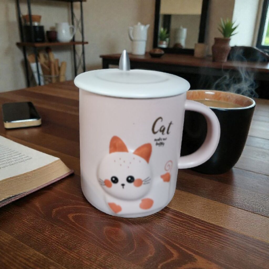 Mug Con Diseño De Gato