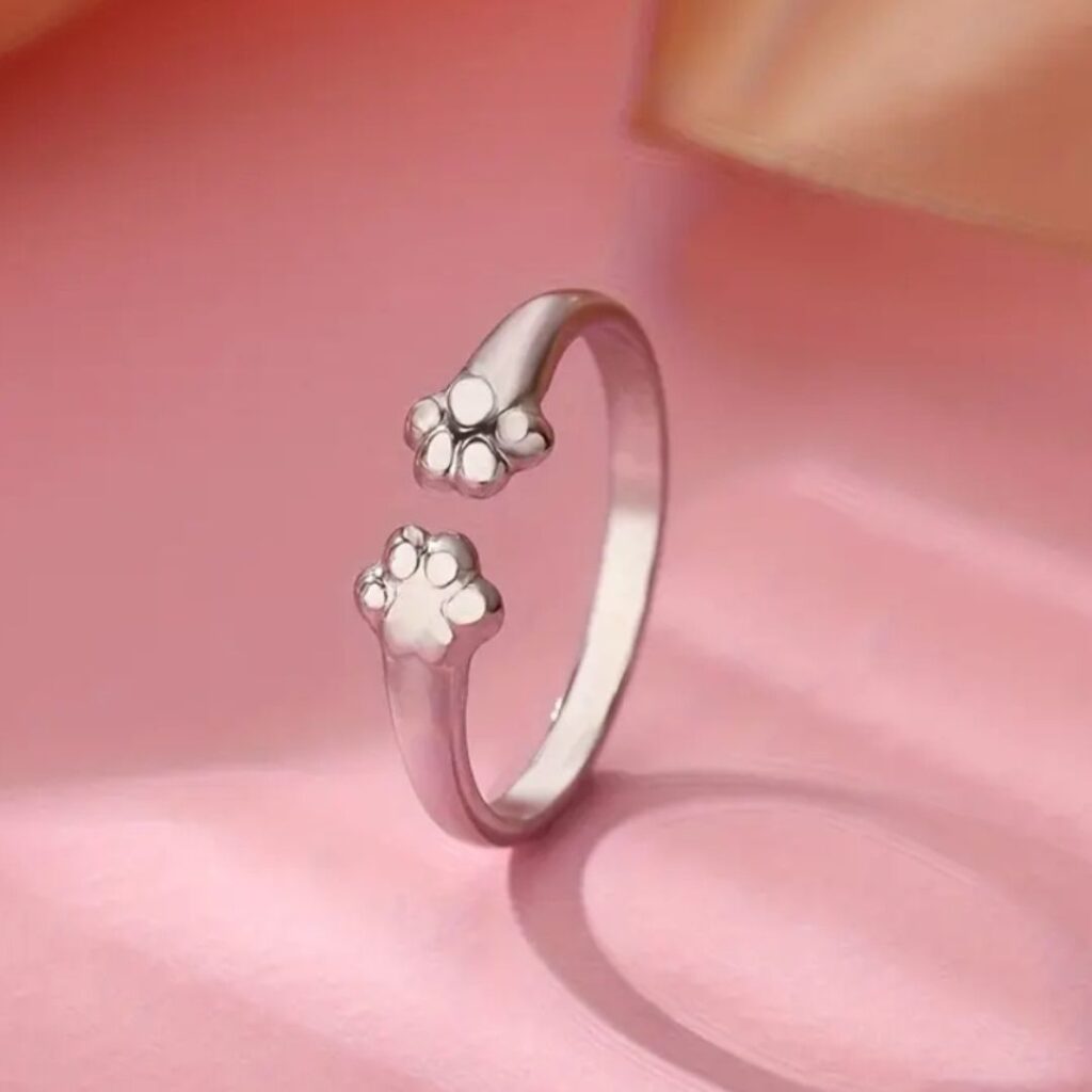 Anillo Huellas De Gato 2