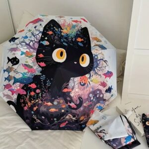 Sombrilla Con Diseño De Gato Peces