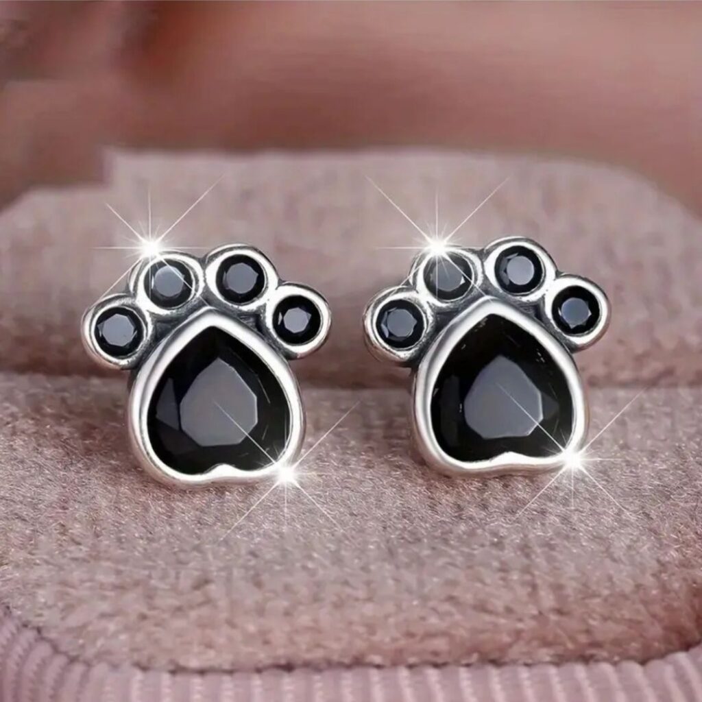Aretes Huella Gato