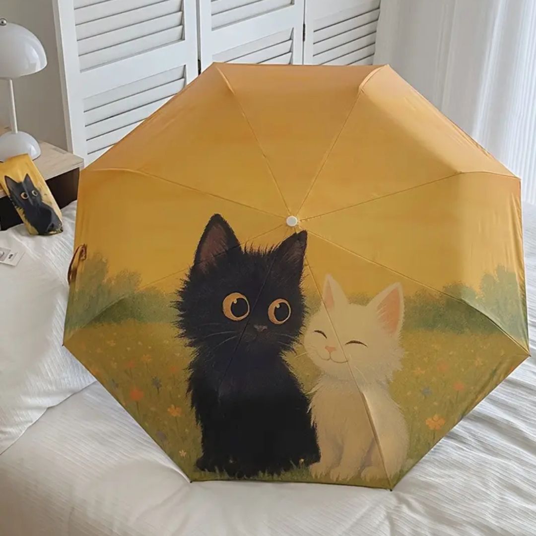 Sombrilla Con Diseño De Gato - Imagen 2