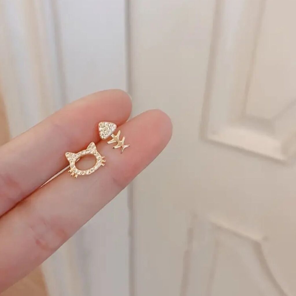 Aretes Gato Gato Y Pez