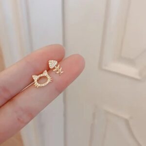 Aretes Gato Gato Y Pez