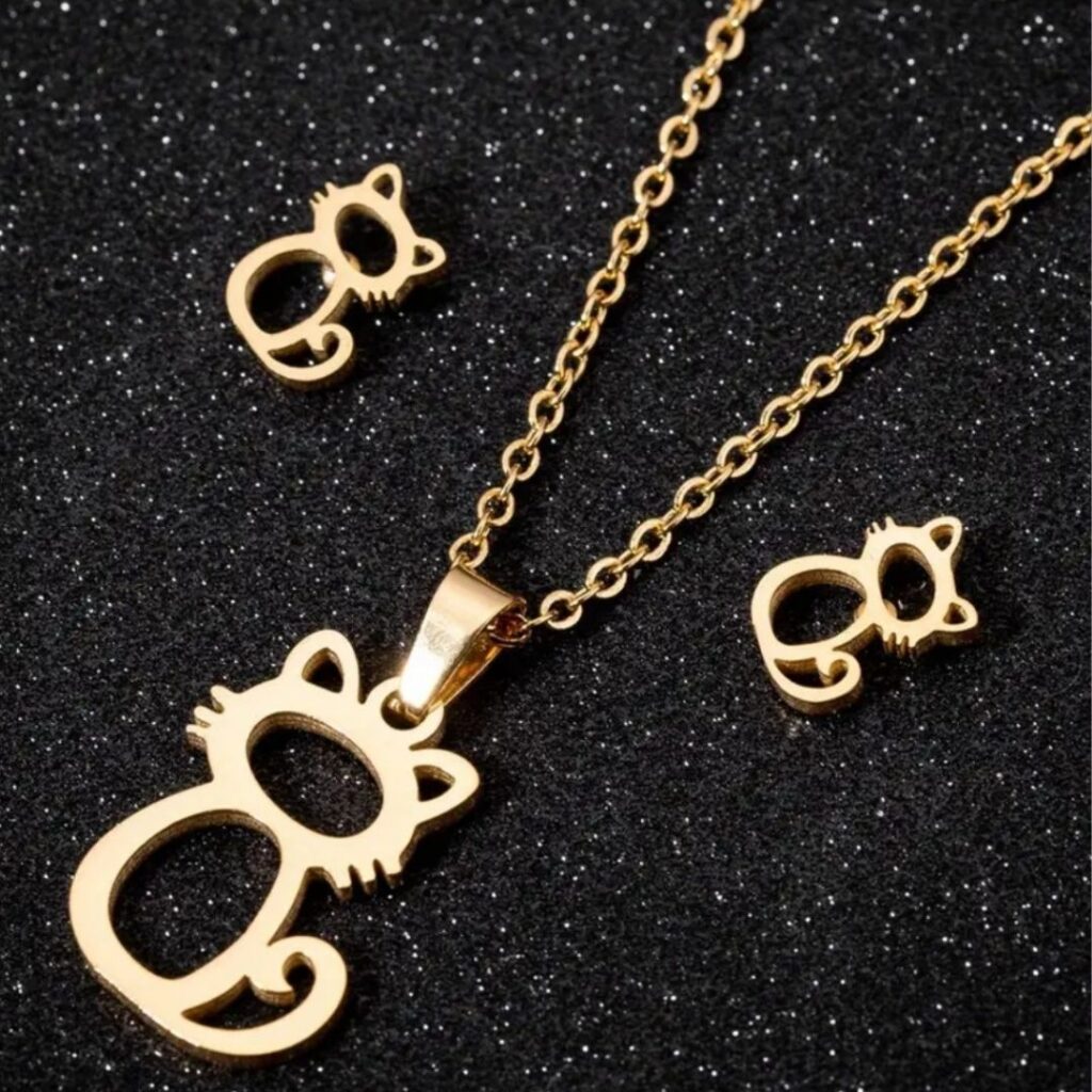 Collar  Gato Dorado