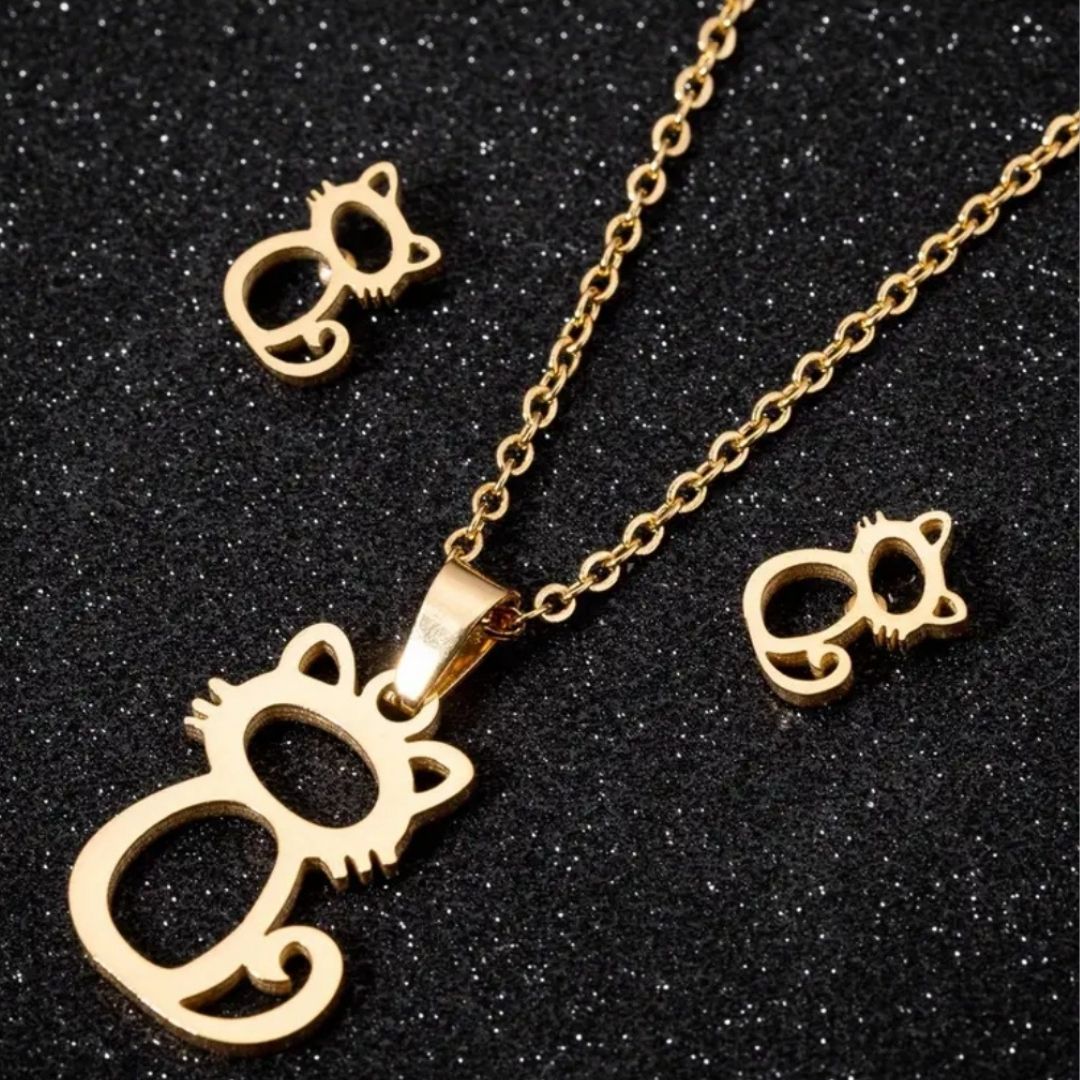 Collar Gato Dorado