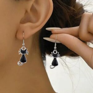 Aretes Gatos Negros