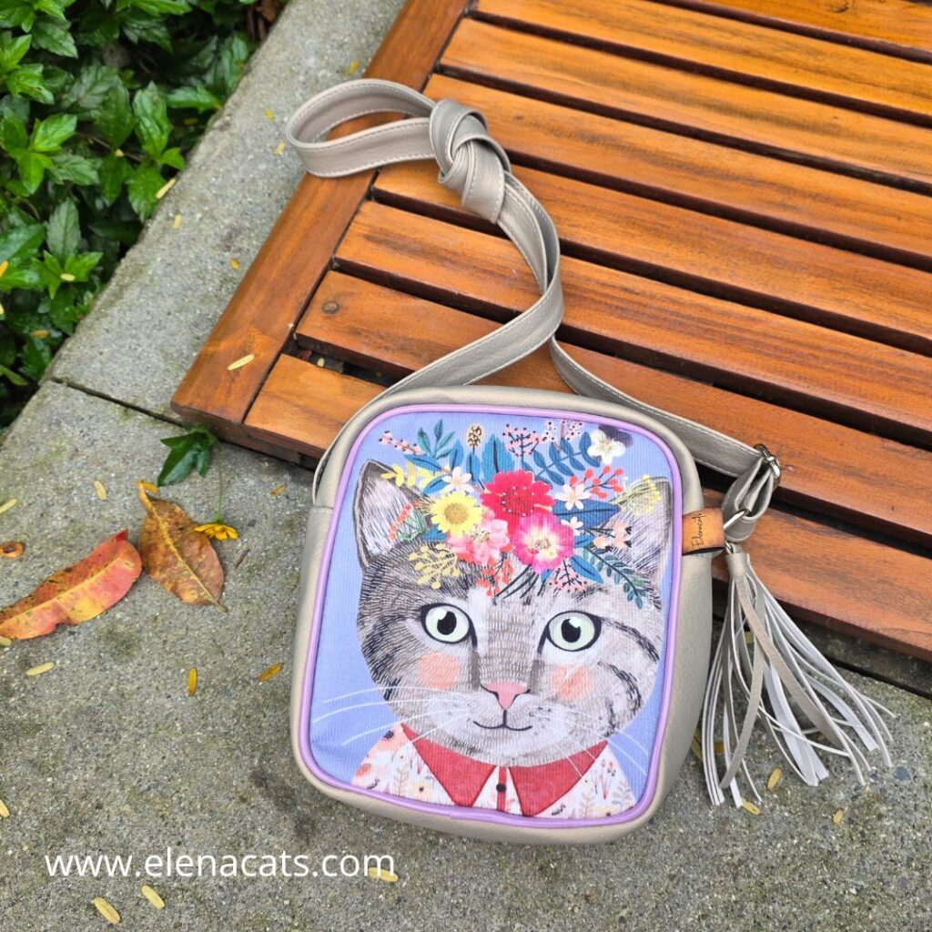 Bolso Manos Libres Gato Corona