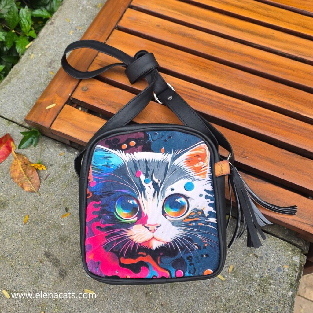 Bolso De Mano Diseño Gato Pintura